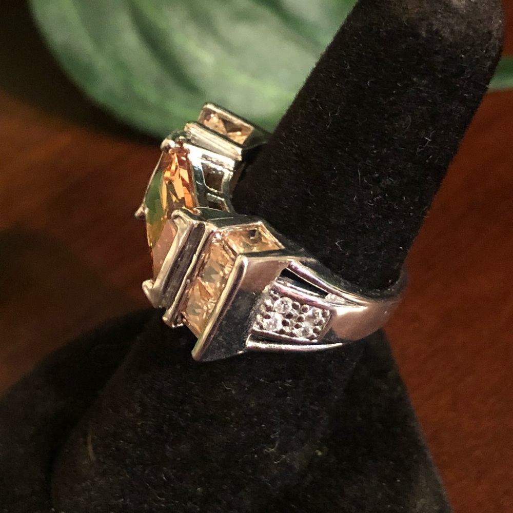 3 Silver Tone Ring Bundle - image 6